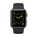 APPLE WATCH SPORT 38mm SPACE GRAY ALUMINIUM CASE WITH BLACK SPORT BAND 苹果智能手表