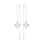 SPARKLING DC PE CHAIN STAR CZWH CRY RHS  耳饰