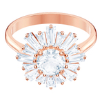 SUNSHINE RING MED CZWH ROS 戒指 55