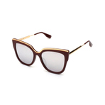 MWG BURGUNDY GOLD METAL SUNGLASSES  墨镜