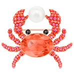 OCEAN BROOCH CRAB DMUL ROS 胸针