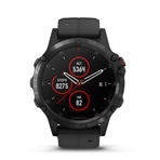 FENIX 5 PLUS SAPPH DLC CARBON GRAY W/BLACK BAND GPSWATCH KOR 智能手表