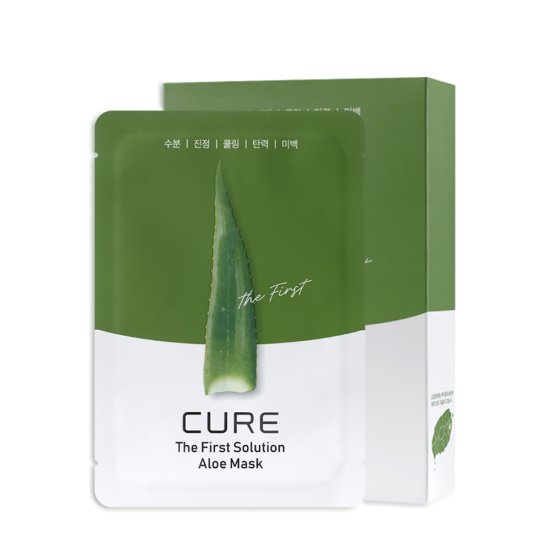 CURE THE FIRST SOLUTION ALOE MASK PACK 10 SHEETS