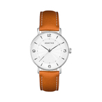 ROUND WATCH STAINLESS STEEL CASE LEATH  女款手表