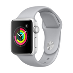 APPLE WATCH SERIES 3 GPS, 38mm SILVER ALUMINUM CASE WITH FOG SPORT BAND   苹果智能手表