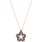 FIANCE NECKLACE BUTTERFLY JET CRY ROS 项链