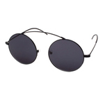 ROUND GREY MIRROR LENS SUNGLASSES 墨镜