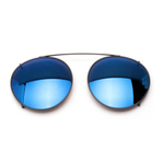 IRON II CLIP SUNGLASSES GOLD METAL SILVER MIRROR LENSES 墨镜夹片