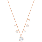 LUCY NECKLACE RND CRY ROS  项链