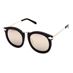 KAREN WALKER SUNGLASS ASIAN FIT SUPER LUNAR BLACK GOLD METAL GOLD MIRROR LENS  墨镜