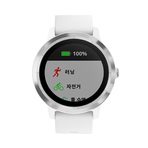 VIVOACTIVE 3, KOR, WHITE/WHITE SILICONE, STAINLESS STEEL 智能手表