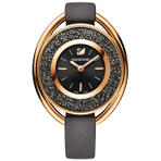 CRYSTALLINE OVAL LEATHER STRAP GRAY GRAY PRO 手表