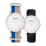 ROMANSON UNISEX NATOBAND WATCH TL6A30UUIWASC1 LEATHER BAND EXTRA GIFT  男女同款手表 赠送皮革表带
