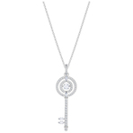 SPARKLING DC PENDANT KEY CZWH CRY RHS 项链
