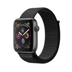 APPLE WATCH SERIES 4 GPS, 44mm SPACE GRAY ALUMINUM CASE WITH BLACK SPORTS BAND 苹果智能手表