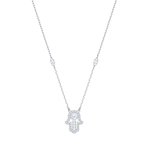 LUCKILY NECKLACE HAMSA HAND CZWH CRY RHS 项链