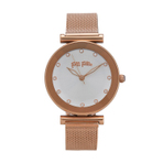 STAR FLOWER METAL WATCH ROSE GOLD 手表