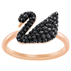 ICONIC SWAN RING BLK JET ROS  戒指  50