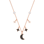 DUO NECKLACE MOON JET CRY ROS