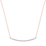 ONLY NECKLACE LINE CZWH ROS 项链