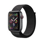 APPLE WATCH SERIES 4 GPS, CELLULAR, 40mm SPACE GRAY ALUMINUM CASE WITH BLACK SPORT LOOP 苹果智能手表