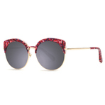 OHDEAR RED COLOR PATTERN GOLD METAL SILVER MIRROR LENS  墨镜