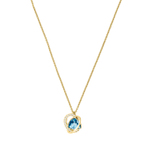 OUTSTANDING PENDANT AQUA CRY GOS 项链