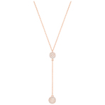 HOWEVER NECKLACE ROUND JET CRY ROS   项链