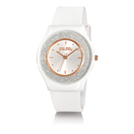 SPARKLING SAND URETHANE WATCH WHITE 女士手表