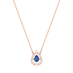 SPARKLING DC NECKLACE PEAR CZNB ROS 项链