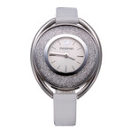 CRYSTALLINE OVAL STS WHT 休闲手表