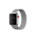 APPLE WATCH SERIES 3 GPS + CELLULAR, 38mm STAINLESS STEEL CASE WITH MILANESE LOOP 智能手表