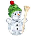 SNOWMAN WITH BROOM STICK  摆件