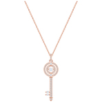 SPARKLING DC PENDANT KEY CZWH CRY ROS 项链