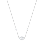 LUCKILY NECKLACE EVILEYE CZWH CRY RHS  项链