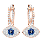 DUO PE HOOP EVIL EYE DMUL ROS 耳饰