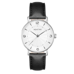 ROUND WATCH STAINLESS STEEL CASE LEATH   女款手表
