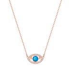 LUCKILY:NECKLACE EVIL EYE DC /CZWH/ROS 项链