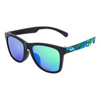 KD5001-C08 SODAMON KIDS BLACK PATTERN+GREEN MIRROR LENS 儿童墨镜