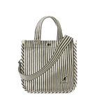 CANVAS TOTE BAG MINI 3727 PINSTRIPE BLACK  手提包