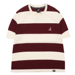 RUGBY STRIPE T SHIRTS 2571 BURGUNDY  短袖T恤