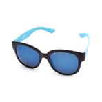 HIBARI BLACK SKY BLUE BLUE MIRROR LENS SUNGLASSES 墨镜