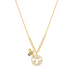LISABEL NECKLACE SML CRY JET GOS 项链
