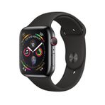 APPLE WATCH SERIES 4 GPS + CELLULAR 40mm SPACE BLACK STAINLESS STEEL CASE WITH BLACK SPORT BAND 智能手表