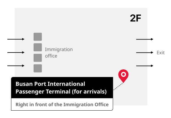 Busan Port International Passenger Terminal (for arrivals)