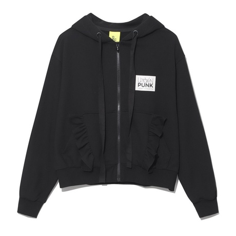롯데면세점 [럭키슈에뜨] Ruffle Hood Zip-up Jumper