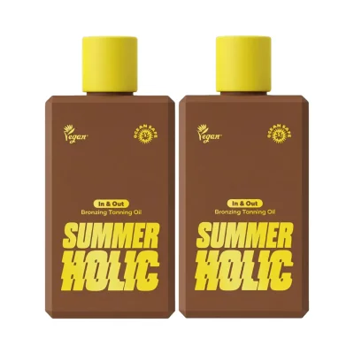 썸머홀릭 인앤아웃 브론징 태닝오일 200ml 2개 세트