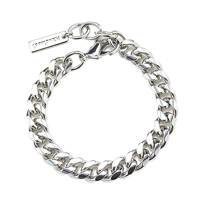 [BTS RM&슈가, 몬스타엑스 셔누 착용] modern metal chain bracelet : White