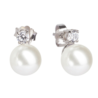 EARRING FEEL WHITE STUDS