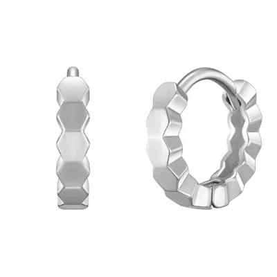 [정채연 착용][sv925] honeybee one-touch earring :White